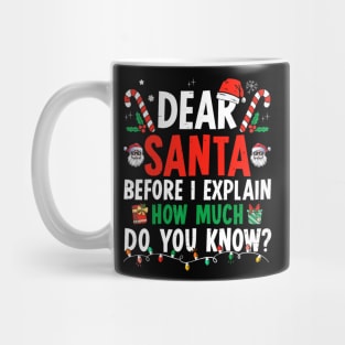 Dear Santa I Can Explain Funny Christmas Mug